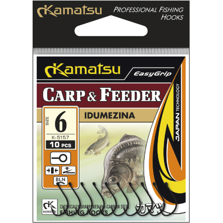 Kamatsu Idumezina Carp & Feeder 6 Czarny Nikiel Oczko