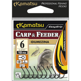 Kamatsu Idumezina Carp & Feeder 8 Black Nickel Ringed