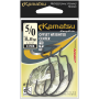 Kamatsu Offset Weighted Center 2/0 Black Nickel Ringed 0.8g