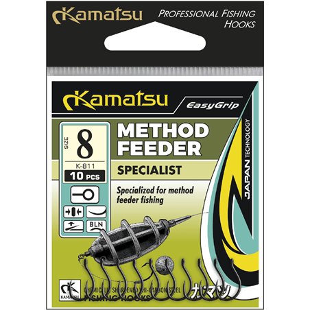 Kamatsu Method Feeder Specialist 10 Black Nickel Ringed