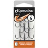 Kamatsu Groove Anchor Treble 6 Czarny Nikiel