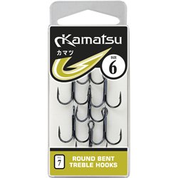 Kamatsu Round Bent Treble 10 Black Nickel