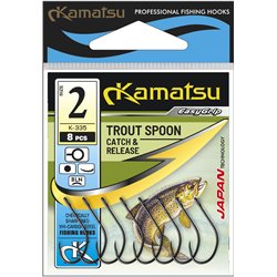 Kamatsu Trout Spoon C&R 2 Black Nickel Big Ringed