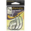 Kamatsu Offset Weighted Front 3/0 Czarny Nikiel Oczko 1g
