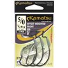 Kamatsu Offset Weighted Front 5/0 Czarny Nikiel Oczko 1,5g