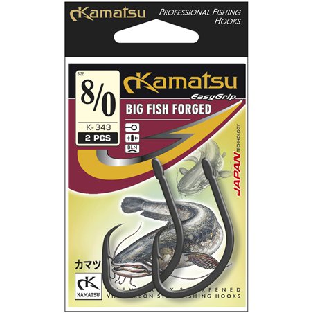 Kamatsu Big Fish Forged 8/0 Black Nickel Ringed