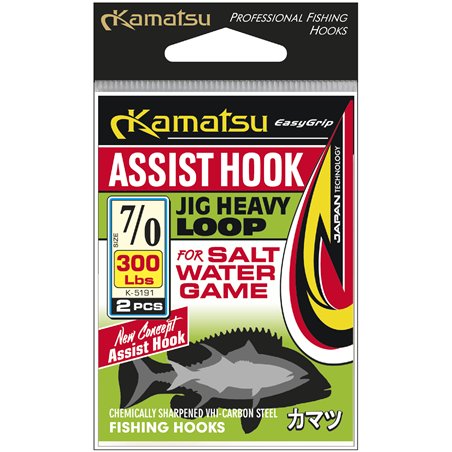 Kamatsu Assist Hook Jig Heavy Loop 11/0 400lbs
