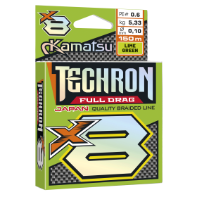 Techron Full Drag X8 Lime Green 0,04/150m PE 0,2
