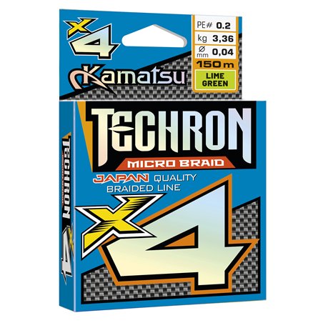 Techron Micro Braid X4 Lime Green 0.03/150m PE 0.1